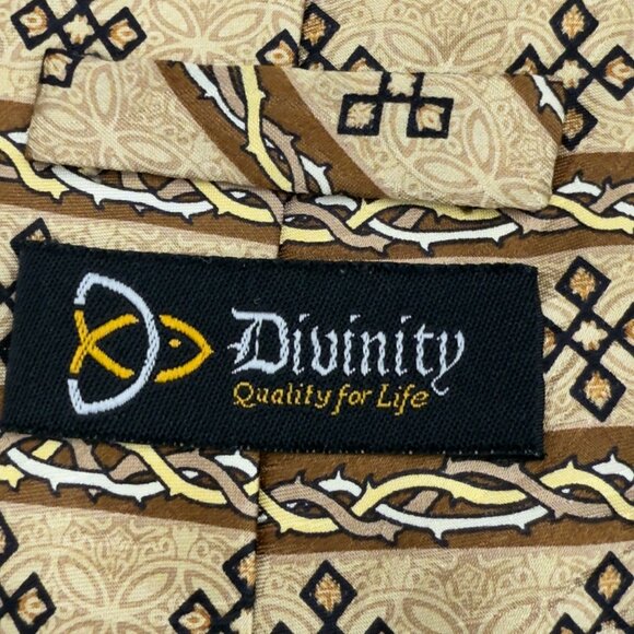 Divinity Quality for Life Men’s 100% Silk Tie “Crown of Thorns” Series 2004 - Picture 5 of 9